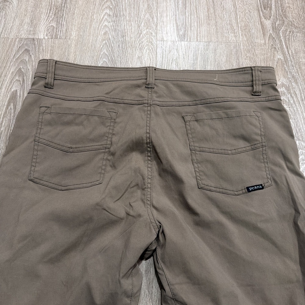 Prana Brion Pants Men 38x32 Brown Slim Fit Nylon Stretch Outdoor Hiking Camping - Picture 9 of 10